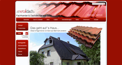 Desktop Screenshot of das-metalldach.de