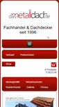 Mobile Screenshot of das-metalldach.de