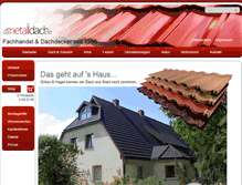 Tablet Screenshot of das-metalldach.de